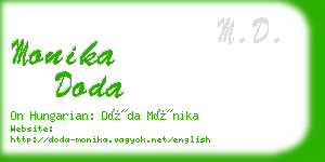 monika doda business card